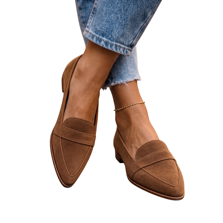 Reese | Pointed-Toe Penny Loafers