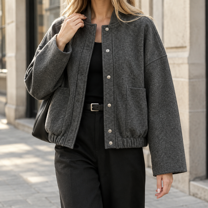 Chantal-Marie Relaxed Bomber Jacket