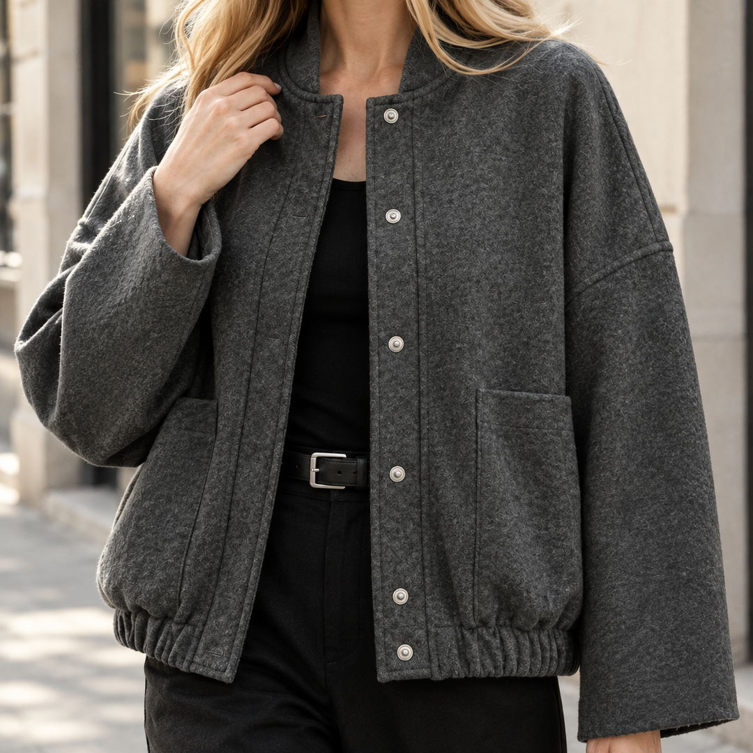 Chantal-Marie Relaxed Bomber Jacket