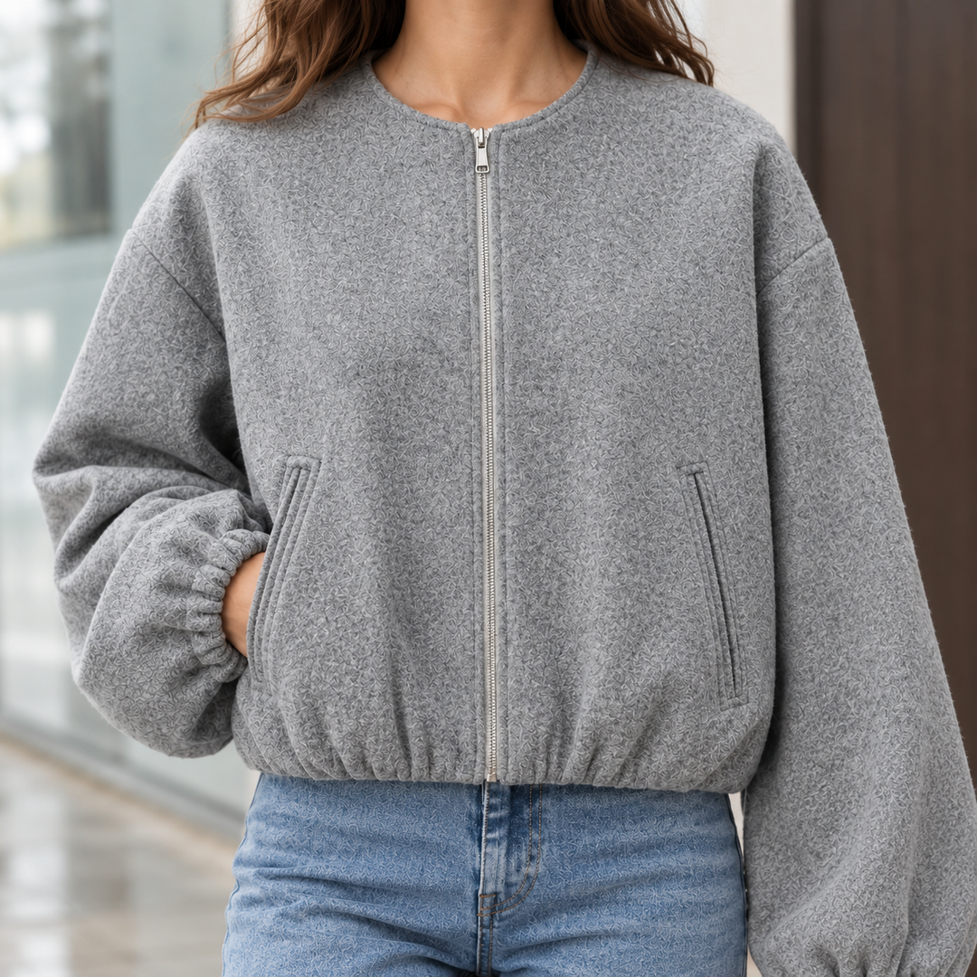 Crystal-Mae Balloon Sleeve Jacket