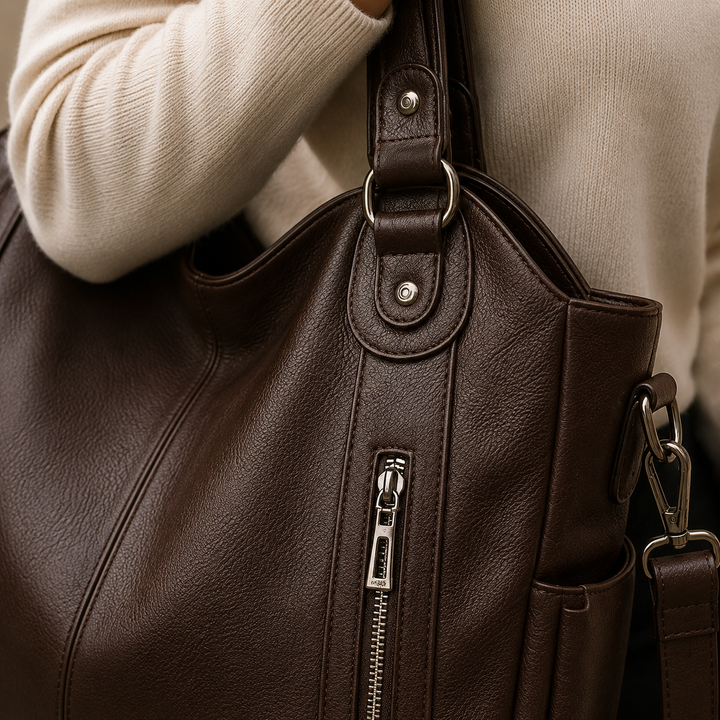 Farina Zip Pocket Tote