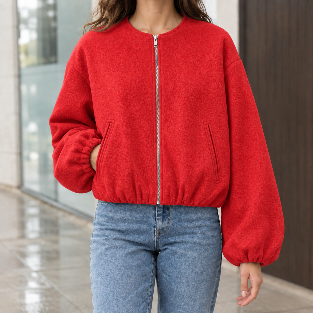 Crystal-Mae Balloon Sleeve Jacket