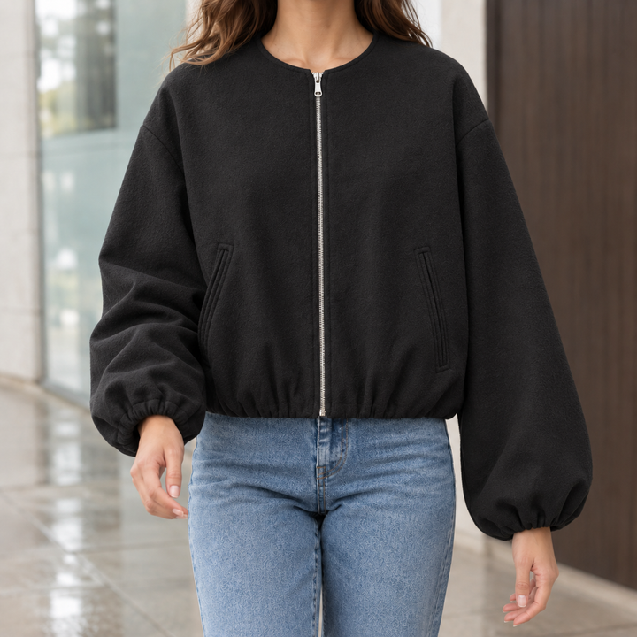 Crystal-Mae Balloon Sleeve Jacket
